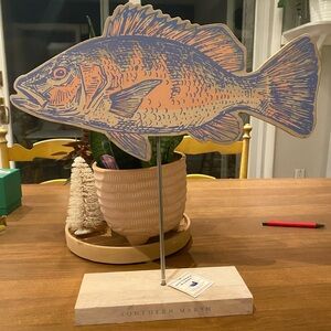 Southern Marsh Decorative 16x16 Wooden Fish Decor 2021